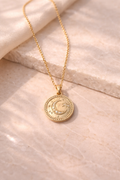 Celeste Coin Pendant Necklace